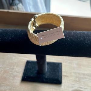 Mia Fiore cuff bracelet 14kt gold over brass.